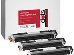 dots Toner kompatibel zu HP 3x 126A (CF341A), 3er-Set cyan, magenta, gelb