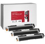 dots Toner kompatibel zu HP 3x 126A (CF341A), 3er-Set cyan, magenta, gelb