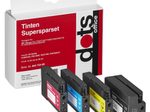 dots Druckerpatronen kompatibel zu HP 953XL (3HZ52AE), 4er-Set schwarz, cyan, magenta, gelb
