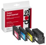 dots Druckerpatronen kompatibel zu HP 953XL (3HZ52AE), 4er-Set schwarz, cyan, magenta, gelb