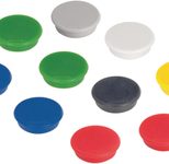 FRANKEN Magnet Ø 1,27 je 2x rot, grün, blau und je 1x gelb, weiß, schwarz, grau