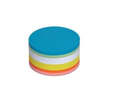 MAUL Moderationskarten Ø 9,5 cm blau, grün, rot, orange, gelb, weiß