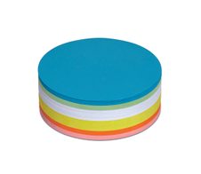 MAUL Moderationskarten Ø 13,5 cm blau, grün, rot, orange, gelb, weiß