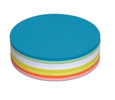 MAUL Moderationskarten Ø 18,5 cm blau, grün, rot, orange, gelb, weiß