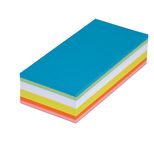 MAUL Moderationskarten 20,5 x 9,5 cm blau, grün, rot, orange, gelb, weiß