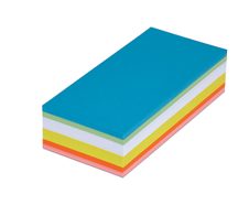 MAUL Moderationskarten 20,5 x 9,5 cm blau, grün, rot, orange, gelb, weiß