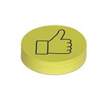 MAUL Moderationskarten Ø 9,5 cm gelb