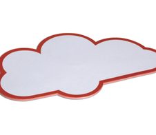 MAUL Moderationskarten 26,5 x 43,0 cm weiß/rot