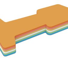 MAUL Moderationskarten 9,0 x 20,0 cm blau, grün, rot, orange, gelb, weiß