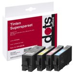 dots Druckerpatronen kompatibel zu HP 903XL (3HZ51AE), 4er-Set schwarz, cyan, magenta, gelb