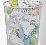 Zeller Papierkorb 14,0 l weiß