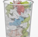 Zeller Papierkorb 23,0 l weiß