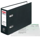 herlitz Ordner Rückenbreite 8 cm DIN A5 quer Karton schwarz