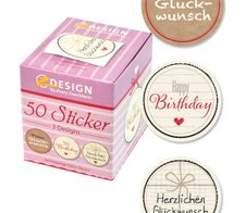 AVERY Zweckform Aufkleber Herzlichen Glückwunsch