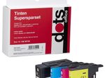 dots Druckerpatronen kompatibel zu brother LC-1280XLVALBP, 4er-Set schwarz, cyan, magenta, gelb