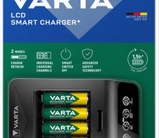 VARTA Akku-Ladegerät inkl. Akkus LCD Smart Charger+