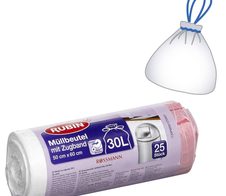 RUBIN Müllbeutel 30,0 l rot