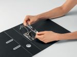 LEITZ Ordner Rückenbreite 8 cm DIN A4 Karton schwarz