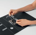 LEITZ Ordner Rückenbreite 8 cm DIN A4 Karton schwarz