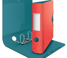 LEITZ Ordner Rückenbreite 8.2 cm DIN A4 Kunststoff rot