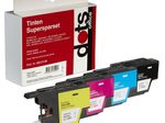 dots Druckerpatronen kompatibel zu brother LC-1240BK/C/M/Y, 4er-Set schwarz, cyan, magenta, gelb