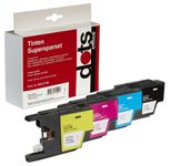 dots Druckerpatronen kompatibel zu brother LC-1240BK/C/M/Y, 4er-Set schwarz, cyan, magenta, gelb