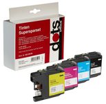 dots Druckerpatronen kompatibel zu brother LC123VALBPDR, 4er-Set schwarz, cyan, magenta, gelb