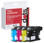dots Druckerpatronen kompatibel zu brother LC-223BK, LC-223C, LC-223M, LC-223Y, 4er-Set schwarz, cyan, magenta, gelb