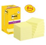Post-it® Super Sticky Haftnotizen extrastark gelb 8 Blöcke + GRATIS 4 Blöcke