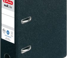 herlitz Ordner Rückenbreite 7.5 cm DIN A5 hoch Karton schwarz