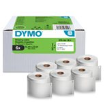 DYMO® Original Etikett für LabelWriter™, Vorteilspack, Versandaufkleber für DHL - weiss - permanent, 6 x 140 Etiketten, für LW 4XL & 5XL