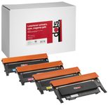 dots Toner kompatibel zu SAMSUNG CLT-P406C (SU375A), 4er-Set schwarz, cyan, magenta, gelb