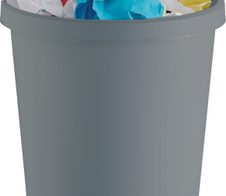 helit Papierkorb 18,0 l grau