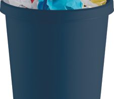 helit Papierkorb 18,0 l blau