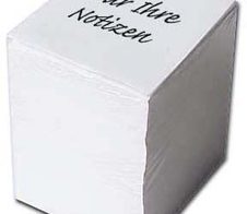 Notizzettel 9.4 cm  x 7.9 cm weiß