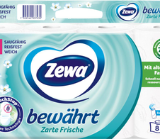 Zewa Toilettenpapier mit Geruchstop®-Technologie 3-lagig
