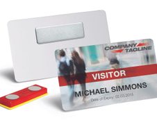 DURABLE Selbstklebende Magnete rot/gelb