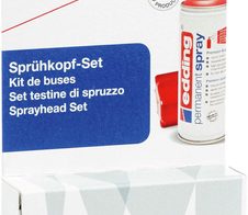 edding Sprühköpfe-Set weiß, schwarz, rot, gold