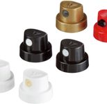 edding Sprühköpfe-Set weiß, schwarz, rot, gold