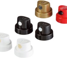 edding Sprühköpfe-Set weiß, schwarz, rot, gold