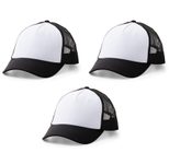 Cricut Trucker-Caps für Transferpressen schwarz, weiß