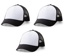 Cricut Trucker-Caps für Transferpressen schwarz, weiß