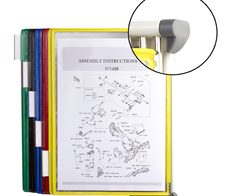 tarifold Seitenstützen für Sichttafelhalter grau