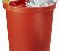 HAN Papierkorb 50,0 l rot