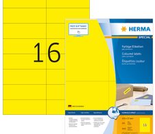 HERMA Etiketten 4256 gelb 105,0 x 37,0 mm