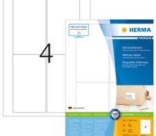 HERMA Etiketten 4472 weiß 78,7 x 139,7 mm