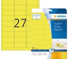 HERMA Etiketten 5140 gelb 63,5 x 29,6 mm