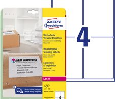 AVERY Zweckform Folien-Versandetiketten 99,1 x 139,0 mm