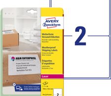 AVERY Zweckform Folien-Versandetiketten 199,6 x 289,1 mm