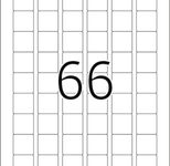 HERMA Etiketten 8831 weiß 25,4 x 25,4 mm